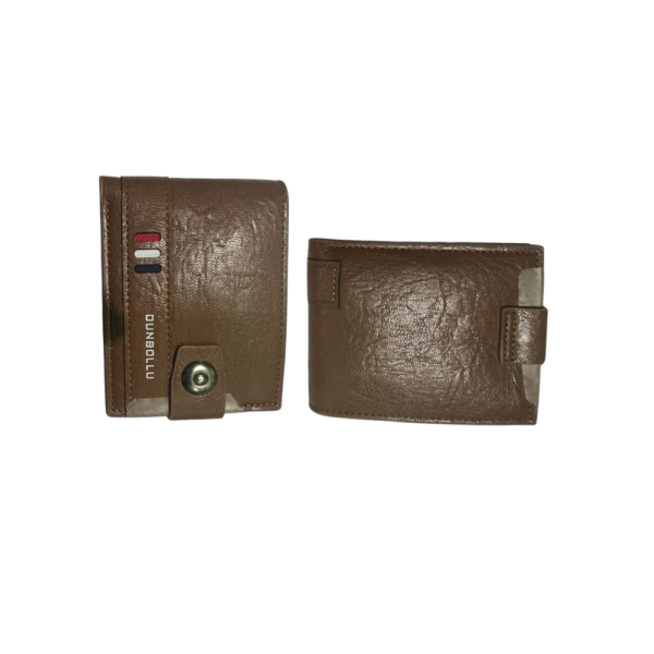 Dunbull Vintage Brown Leather Wallet & Cardholder Set for Men