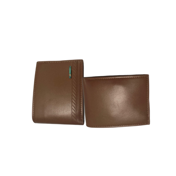 Men’s Premium Brown Leather Wallet & Cardholder Set – Sleek & Stylish